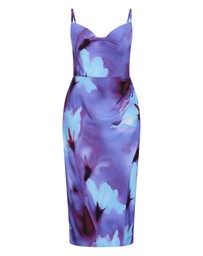 City Chic - Mariana Print Midi Dress - Azure