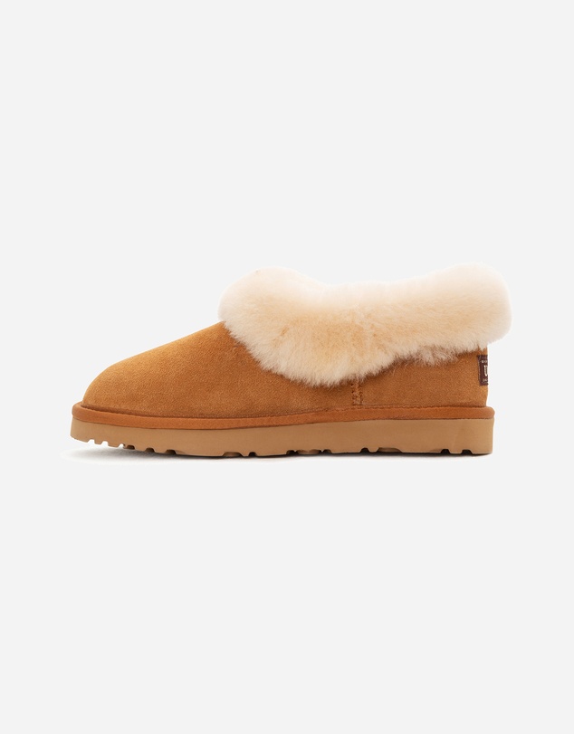 Ozwear Connection Uggs - Ugg Slippers Avery Unisex Premium Sheepskin Slippers Suede