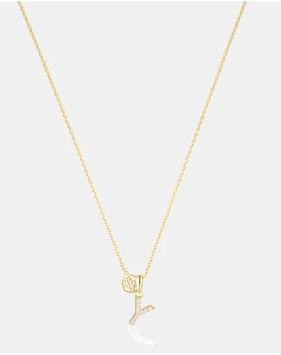 Georgini - Georgini Luxury Letters Y Initial Pendant Gold