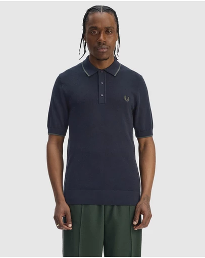 Fred Perry - Pique Stitch Knitted Shirt