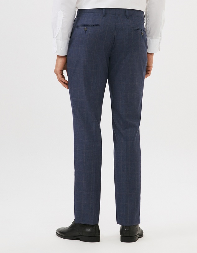 Van Heusen - Wool Blend Windowpane Suit Pant
