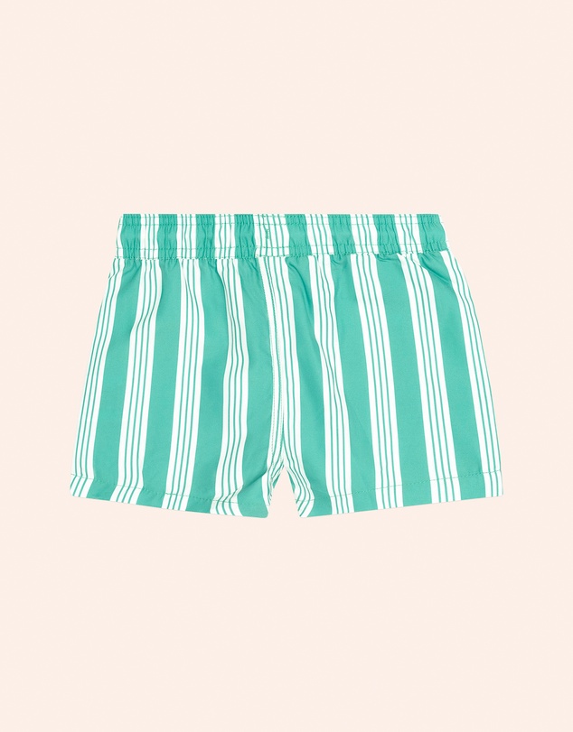 Huxbaby - Vintage Green Stripe Boardshorts - Babies-Teens