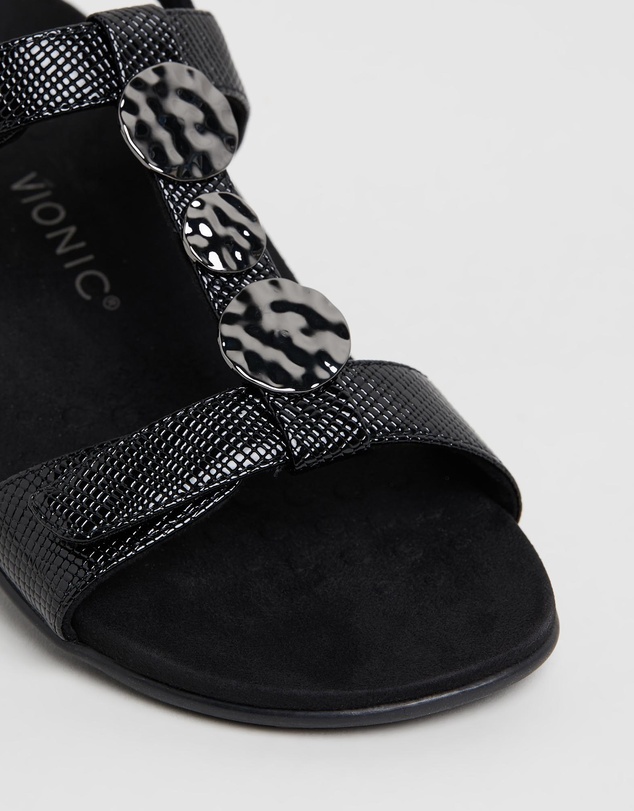 Vionic - Farra Adjustable Sandal - Black Lizard