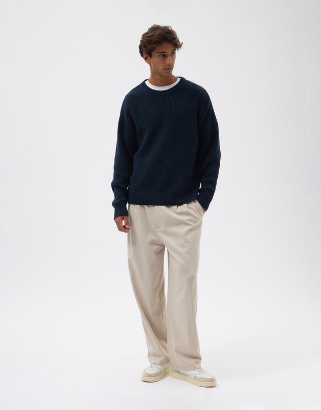AERE - Organic Cotton Fisherman Rib Jumper
