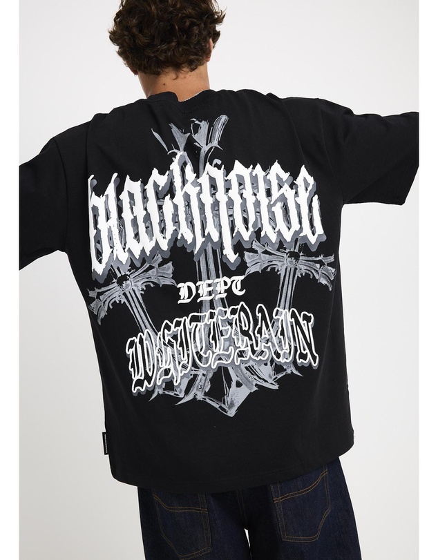 Black Noise White Rain - Shield T-Shirt