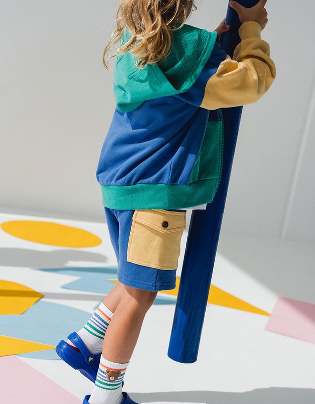 Huxbaby - Back To Kind Er Colour Block Zip Through - Babies-Kids