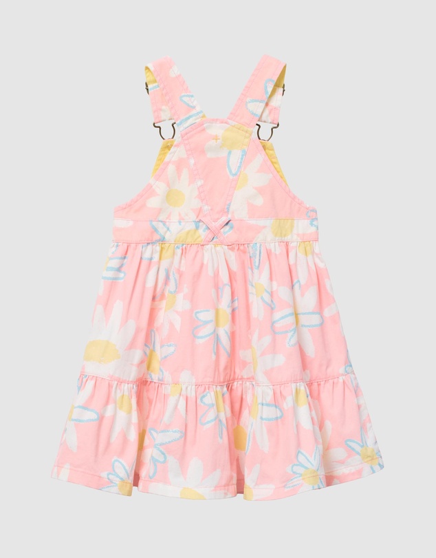 Goldie + Ace - Cotton Twill Retro Overall Pinafore Dress - ICONIC EXCLUSIVE - Babies-Kids