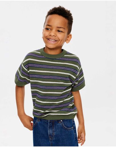 KHAKI GREENSUNKISSED STRIPE