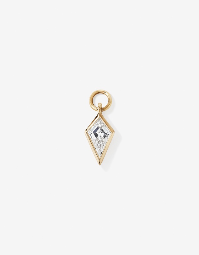 Michael Hill - Kite Cut Earring Charm with 0.33 Carat TW of Laboratory-Grown Diamond in 10kt Yellow Gold