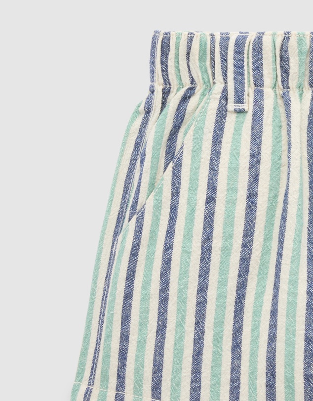 Purebaby - Pull on Striped Short -Kids-Babies