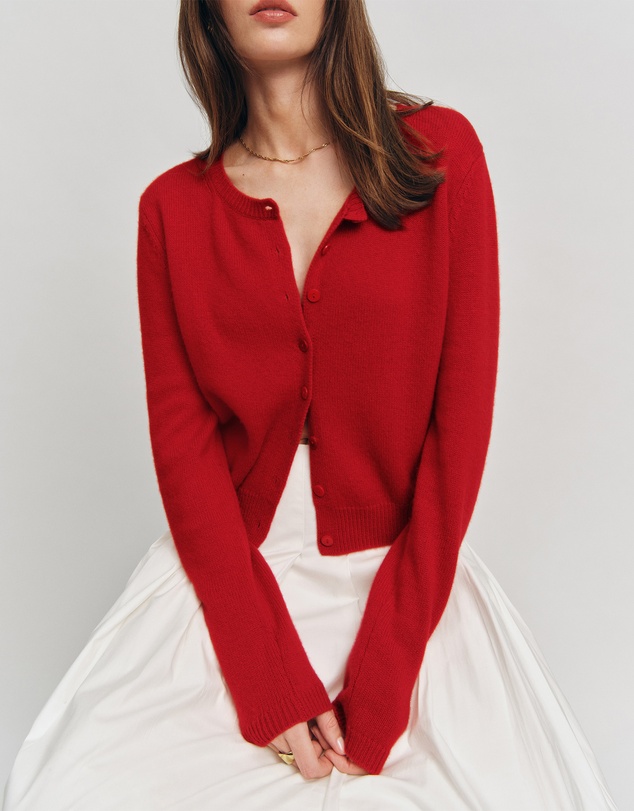 Reformation - Clara Cashmere Crew Cardigan