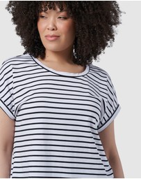 Indigo Tonic - Lauren Longline Stripe Tee