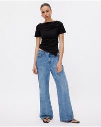 Minima Esenciales - Eliana Draped T-Shirt