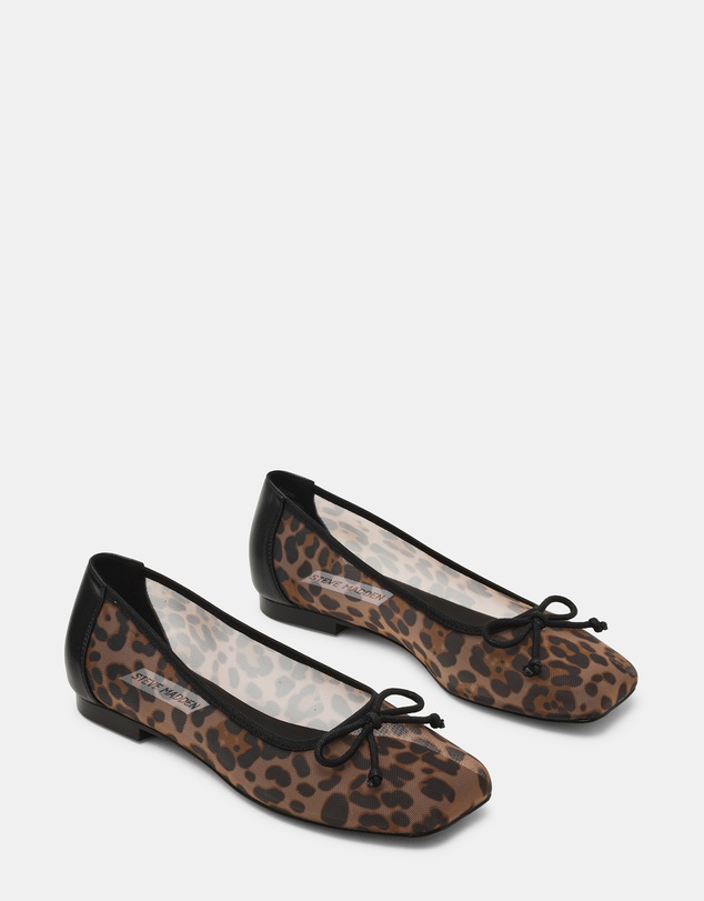 Steve Madden - Flaire Leopard Mesh Flats