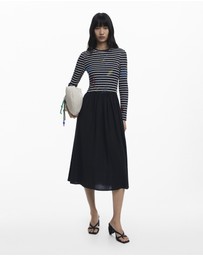 Desigual - Striped combined dress