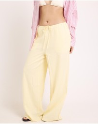 Subtitled - Hideaway Linen Wide Leg Pants