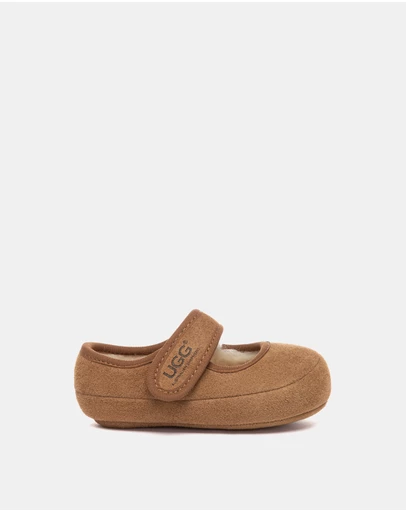 EVERAU - Australian Shepherd Ugg Millie Toddler Cow Suede Upper Loafer Oxfords Flats