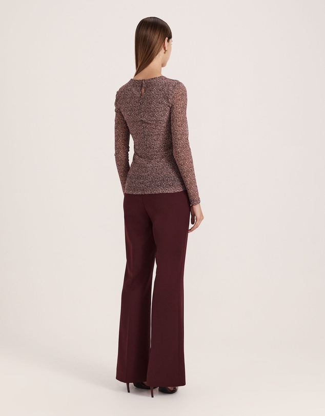 SABA - Ohio High Neck Long Sleeve Mesh Top