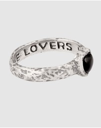 Haze & Glory - ICONIC EXCLUSIVE - Ring Men Onyx Hearty 925 Sterling Silver