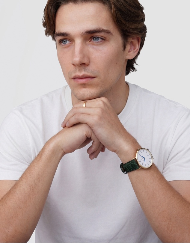 Daniel Wellington - Classic 40mm Roman Numerals Date Croc Belly