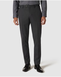 Politix - Slim Stretch Wool Blend Tailored Pant