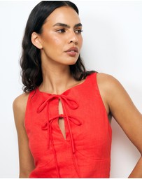 AERE - Arden Tie Front Top