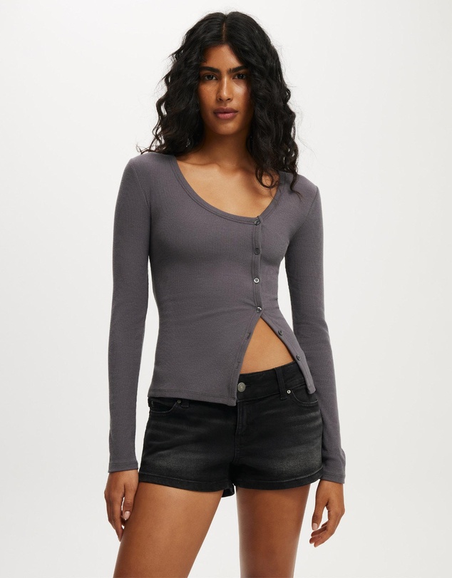 Cotton On - Micro Low Denim Shorts