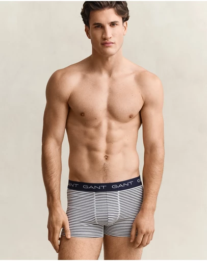 Gant - 3 Pack Thin Stripe Trunks