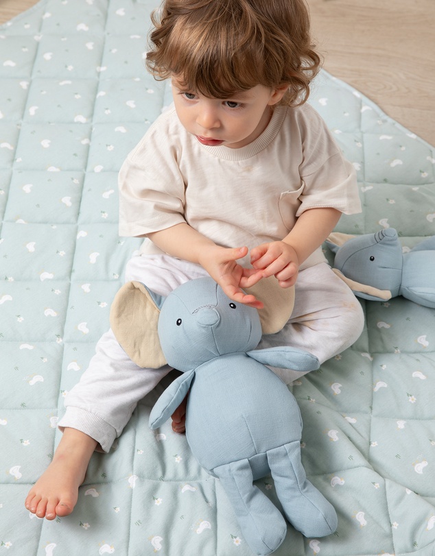 Living Textiles - Reversible Quilted Cot Comforter - Goosey Goosey