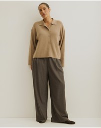 Atmos&Here Curvy - Jay Relaxed Rib Cardigan