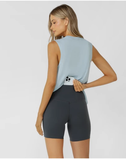 Lorna Jane - Lotus No Chafe Phone Pocket 16cm Bike Shorts