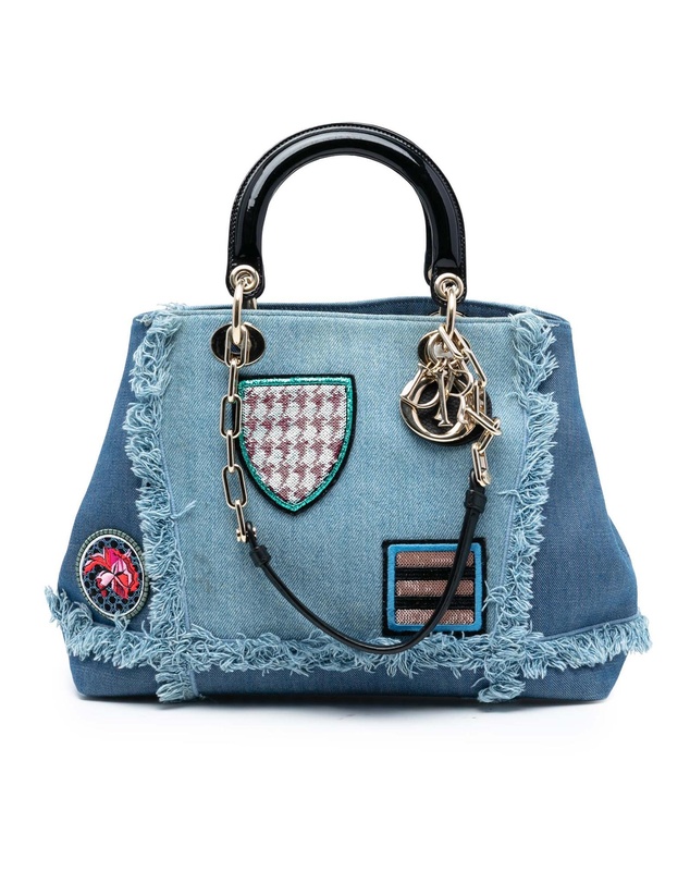 Pre-Loved by Azura Reborn - Pre-Loved Denim Patch D Light Satchel