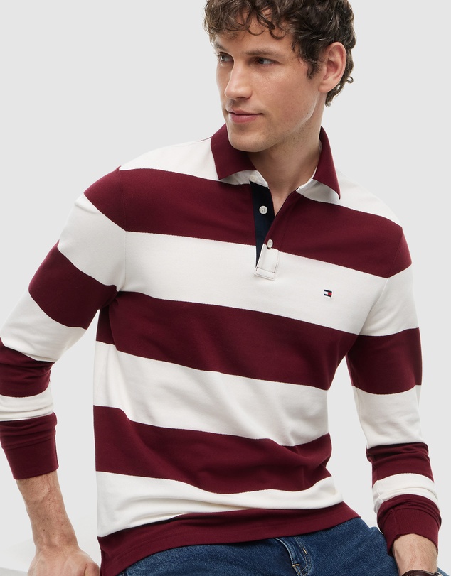 Tommy Hilfiger - Rugby Stripe LS Polo Shirt