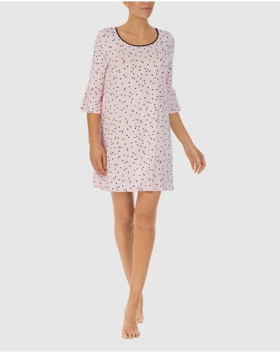 Kate Spade - Modal Jersey 3/4 Sleeve Short Sleepshirt Nightgown