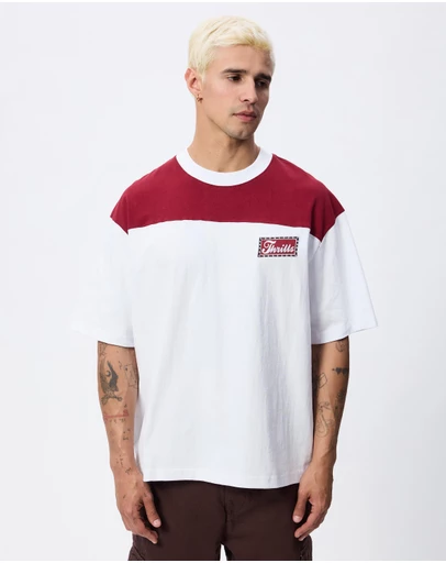Thrills - Make Em Tough Oversize Box Crop Panel Tee