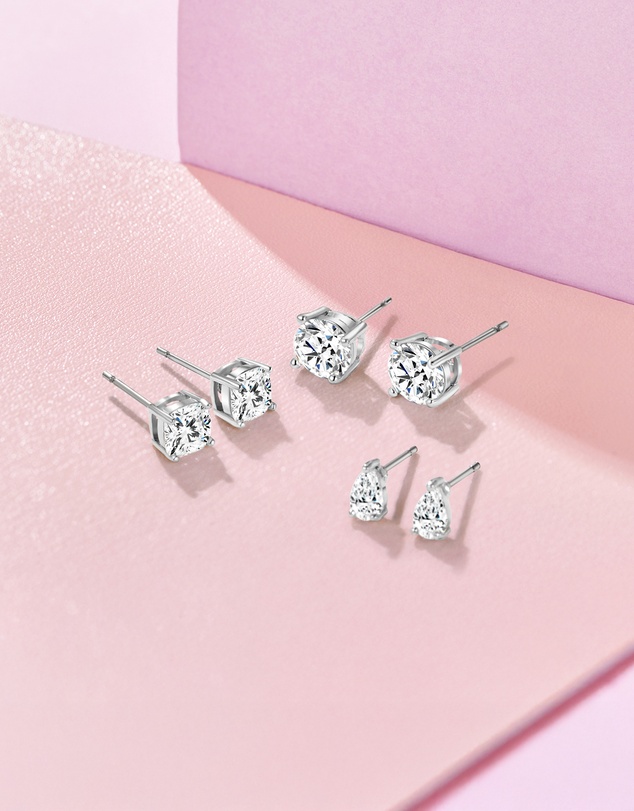 Mestige Kids - One a Day Earrings Set - Silver Plated