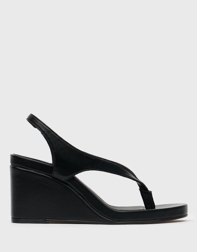 Betts - Shameless Slingback Thong Wedge Sandals