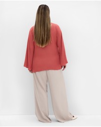City Chic - Mahalia Neck Tie Top