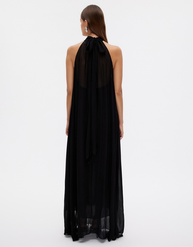 Revibe - Repaired Minima Esenciales Reese Tie Back Maxi Dress - AU 8