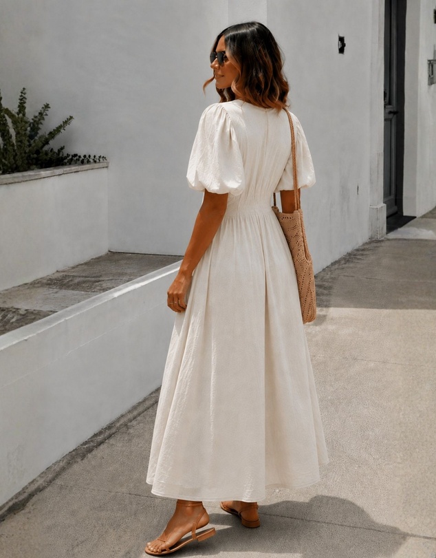 Esther & Co - Lilia Dress - Cream Whisper