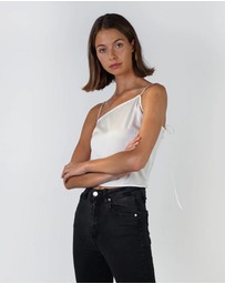 Lydan The Label - Asymmetrical Silk Top