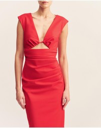 Shona Joy - Lani Plunged Cut Out Maxi Dress - ICONIC EXCLUSIVE