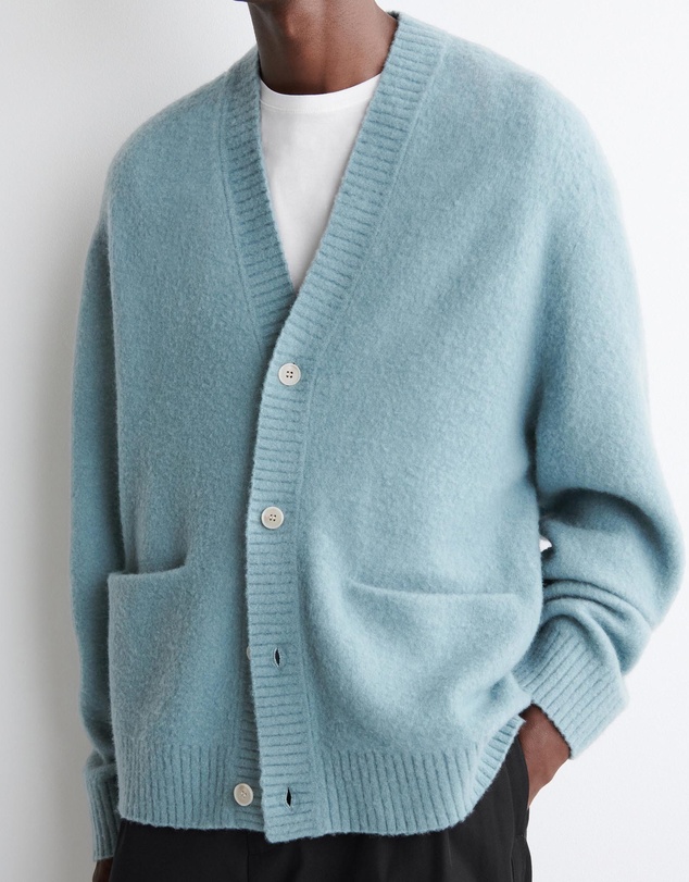 COS - Brushed-Wool V-Neck Cardigan