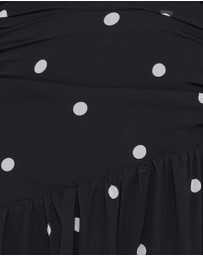Petal & Pup - Levine Maxi Dress - Black Polka Dot