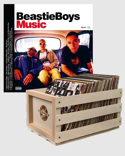 Universal Music - Crosley Record Storage Crate & Beastie Boys - Beastie Boys Music - 2Lp Vinyl Album Bundle