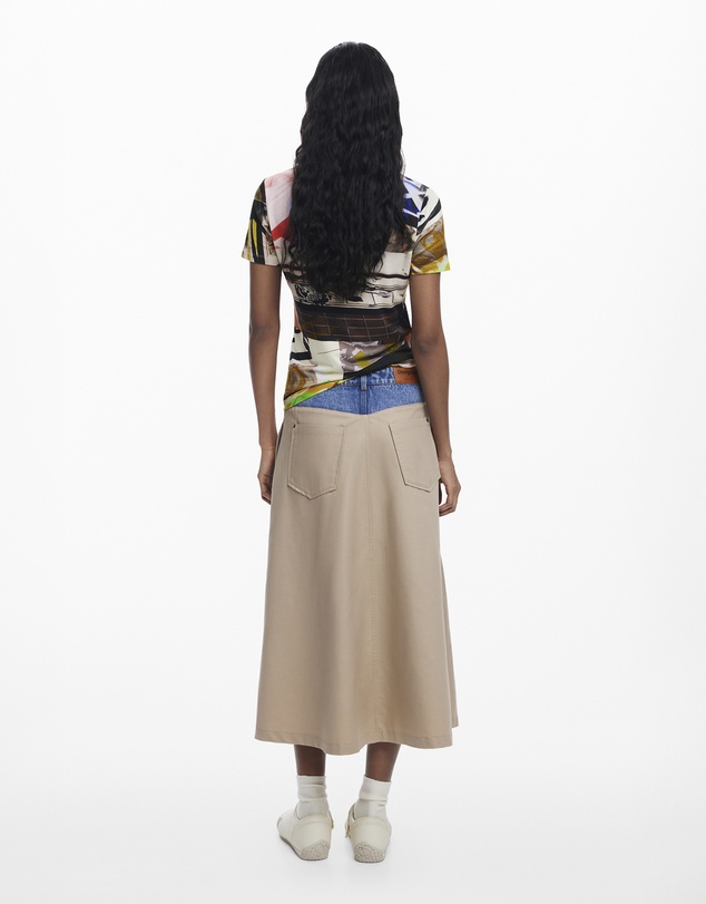 Desigual - Collage print T-shirt