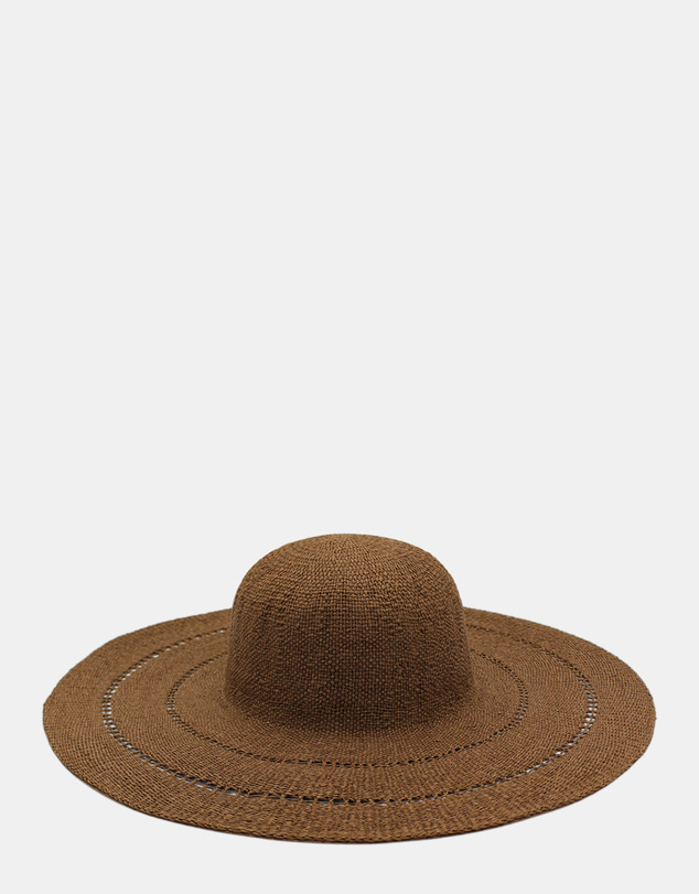 Morgan & Taylor - Blaise Woven Straw Sun Hat in Brown