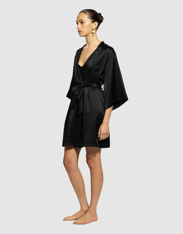 GINIA - Silk Wrap Gown
