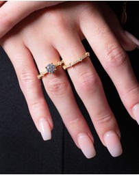 Georgini - Gala Solitaire Gold Ring