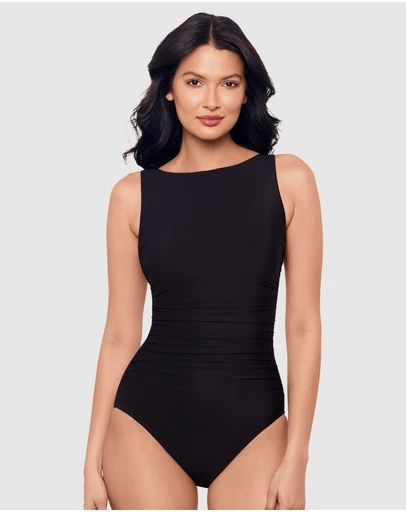 Miraclesuit Swimwear  - Rock Solid Regatta High Neck Tummy Control Swimsuit